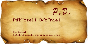 Péczeli Dániel névjegykártya