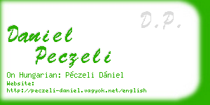 daniel peczeli business card