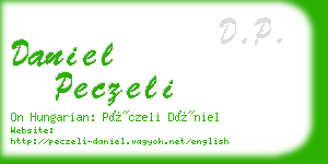 daniel peczeli business card